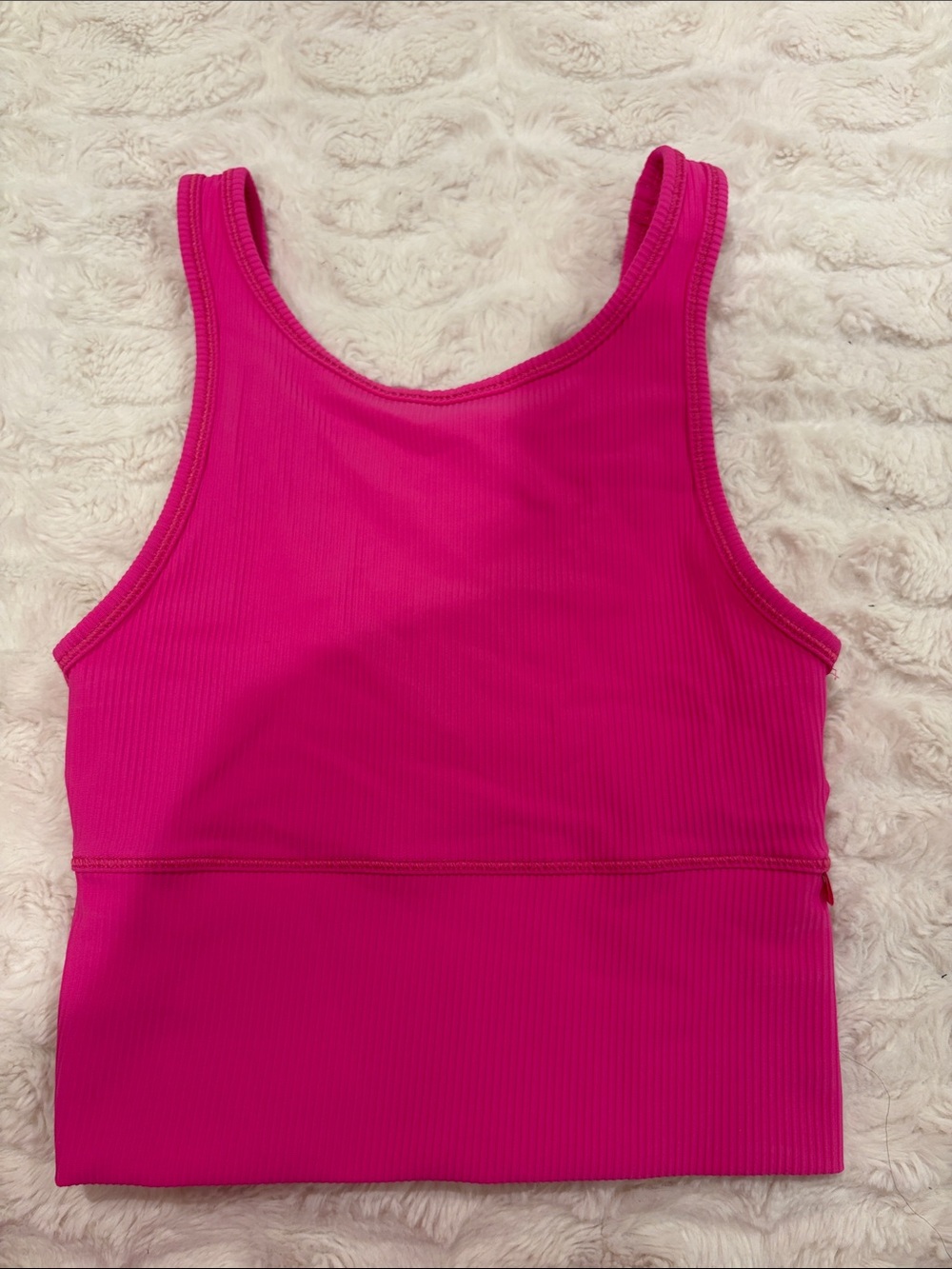 lululemon athletica Vibrant Hot Pink Ribbed Tank